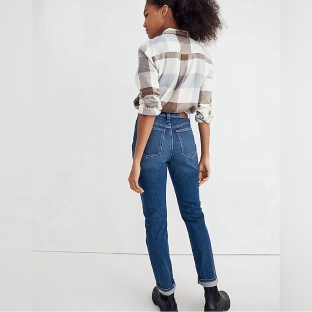 NEW MADEWELL High Rise Slim Boyfriend straight leg jeans women size 25 - Picture 3 of 7
